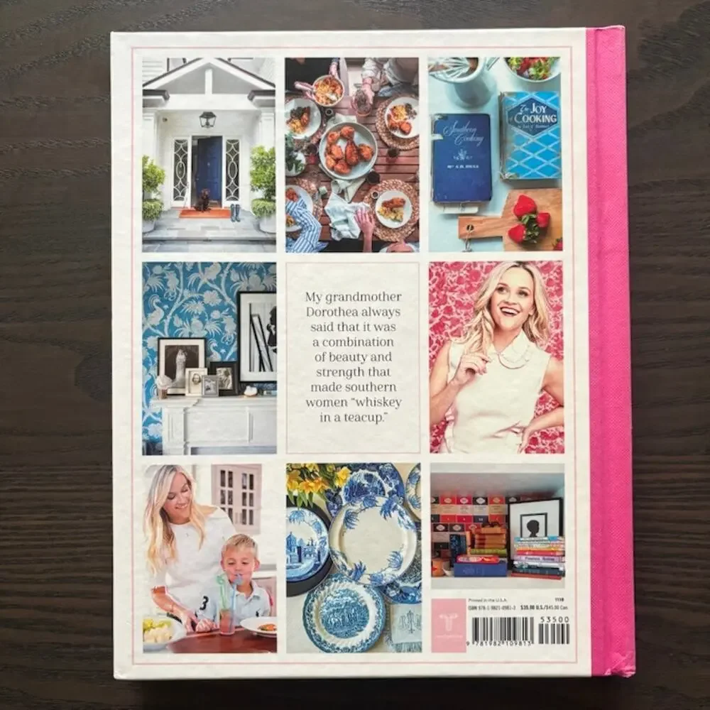 Whiskey in a Teacup by Reese Witherspoon Signed 1st Edition Cookbook Like New